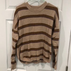 MADEWELL coziest yarn striped sweater EUC